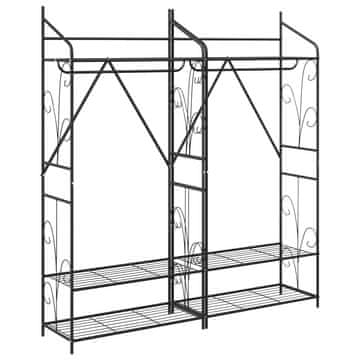 Vidaxl Odprt omara Enobarvno 2 pcs 78 x 36 x 158 cm