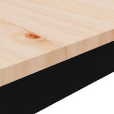 Vidaxl Barska miza Naravna 200 x 100 x 105 cm Masivno borovo les