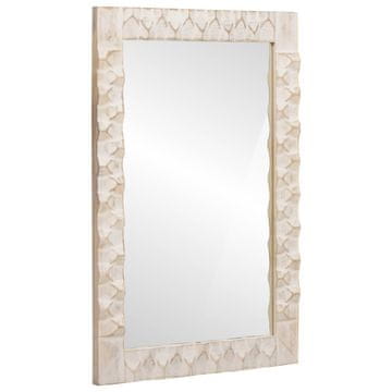 Vidaxl Ogledalo za kopalnico Bel pranje finiš 50 x 70 x 2,5 cm