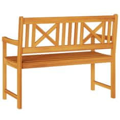 Vidaxl Zunanja klop Naravna 110 x 56 x 90 cm Masiven les akacije
