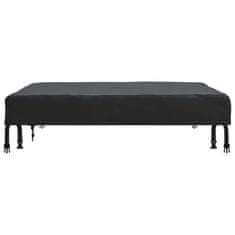 Vidaxl Pokrov za mizo Enobarvno Črna 102 x 102 x 15 cm blago