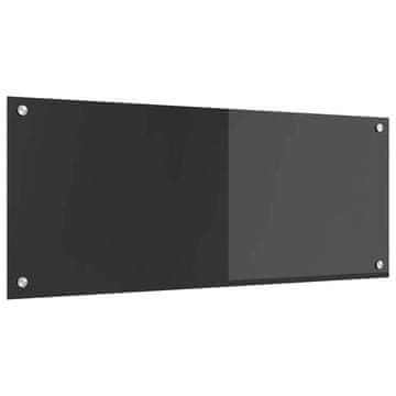 Vidaxl Kuhinjski panel Temno siva 100 x 40 cm kaljeno steklo