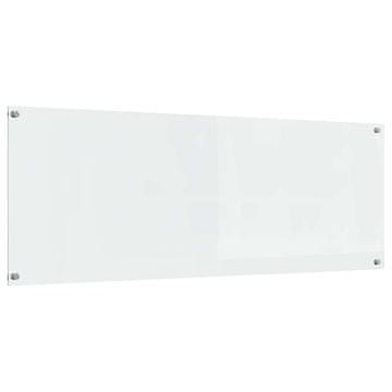 Vidaxl Kuhinjski panel Transparentno 110 x 40 cm kaljeno steklo