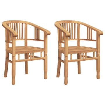 Vidaxl Stol 2 pcs Rjava 63 x 58 x 89 cm Trden tikov les