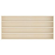 Vidaxl Stenska vitrina s polico Bež 80 x 8,5 x 36 cm Konstruiran les
