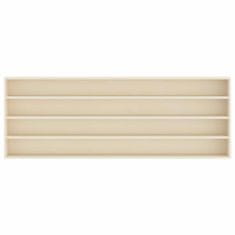 Vidaxl Stenska vitrina s polico Bež 100 x 8,5 x 36 cm Konstruiran les