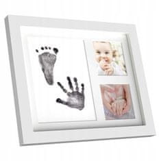 Korbi Okvir za fotografije in otroške odtise z glino