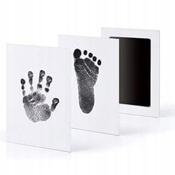 Korbi Otroški Črn Odtisni Komplet za Roke in Noge