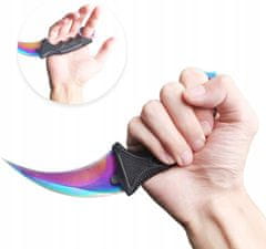 Korbi Nož za trening Karambit Mavrični - 19 cm