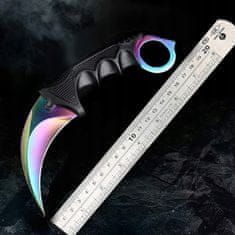 Korbi Nož za trening Karambit Mavrični - 19 cm