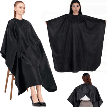 Korbi Profesional Frizerska Pelerina - Črna Nylon