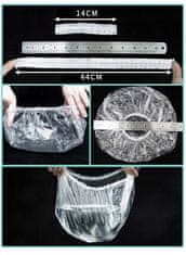 Korbi Prozoren frizerski pokrovček z elastiko, 1 kos