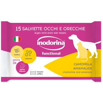 INODORINA robčki za oči in ušesa kamilica 15 kosov