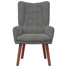 Vidaxl fotelj Temno siva 63 x 67 x 94 cm Žamet