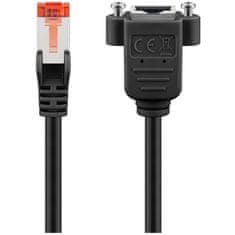 Goobay S/FTP (PiMF) CAT 6 3m črn mrežni podaljševalni kabel