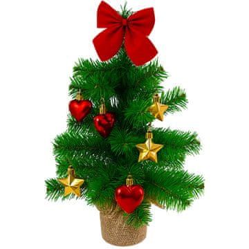 slomart Umetna božična jelka 45cm Ruhhy, okrašena