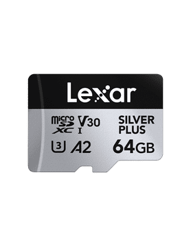Lexar microSDXC V30 Silver Plus spominska kartica, 64GB