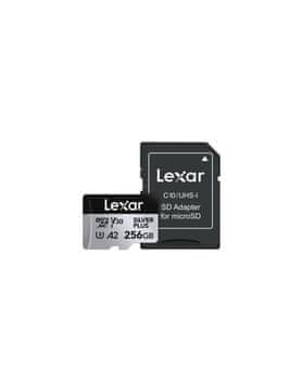 Lexar microSDXC V30 Silver Plus spominska kartica, 256GB