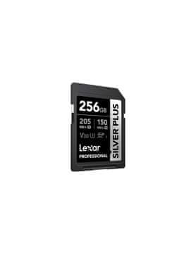 Lexar SDXC V30 Silver Plus spominska kartica, 256GB, UHS-I