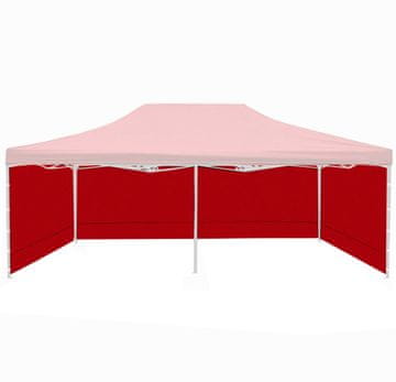 Aga Stranice za prodajni kiosk 3x6m Rdeča