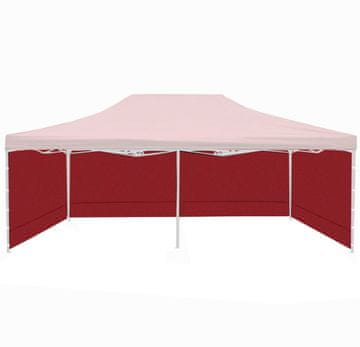 Aga Stranice za prodajni kiosk 3x6m Vinsko rdeča