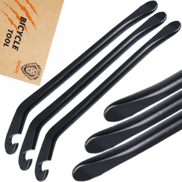 shumee ROČICE ZA SNEMANJE PNEVMATIK IN ZRAČNIC RAION METAL 3 KOSI ČRNE