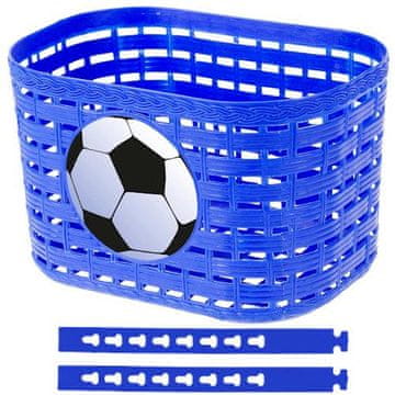 shumee Plastična otroška košara za kolo modra