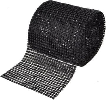 shumee Trak s cirkoni Črn 12cm/9m