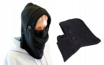 shumee ŠAL KAPA ŠAL FLIS BALACLAVA ČRNA