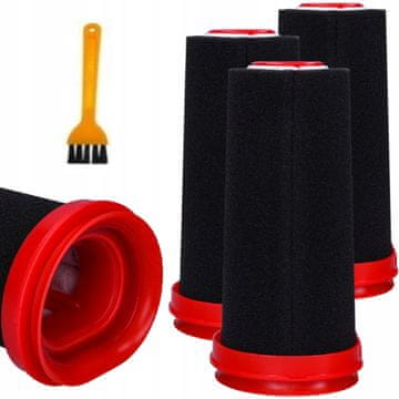 shumee 2x pralni filtrski filtri za Bosch Serie 4 Flexxo sesalnik + krtača