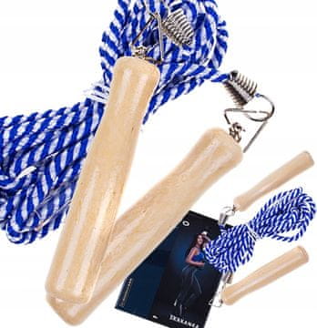 shumee DOLGA lesena skakalna vrv CROSSFIT 275CM