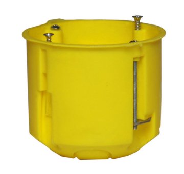 shumee Vgradna doza za mavčne plošče PK-60, globoka z vijaki, samougasljiva, brez halogenov, rumena, SPLETNA STRAN