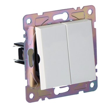 shumee Dvojno stikalo, belo, GAMA ONNLINE