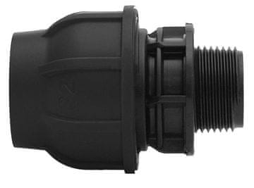 shumee Kompresijski fiting PP 40x6/4"" GZ zunanji navoj PN16, za PE cevi, črne barve