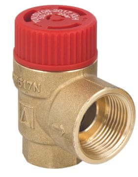 shumee Varnostni ventil MS 1/2 palca x 3/4 palca 3 bari za sisteme centralnega ogrevanja