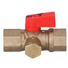 Afriso AMC 2-potni manometrični ventil, 2x GW G 1/2 palca, PN25