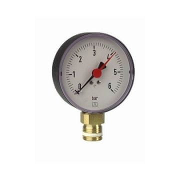 shumee Manometer za ogrevanje RF 80 RAD, fi 80 mm, 0-4 bar, 1/2 palca rad, razred 2,5, vertikalni