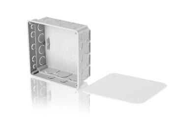 Simet Vgradna razdelilna doza s pokrovom, 150x150x60 mm, siva, E142