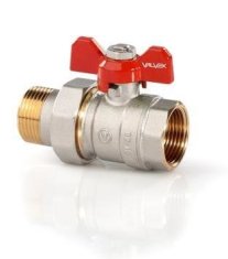 shumee Nikljani kroglični ventil ORO z uvodnico in pol-vijakom z aluminijasto metuljčko (MAl) 3/4 palca