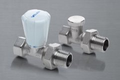 shumee Tradicionalni ravni radiatorski komplet ACTIV PLUS (PS15, ZO-P-15) ponikljan 1/2 palca