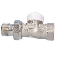 shumee Termostatski ventil V-exakt II DN20 ponikljan, bela kapa, raven, s prednastavitvijo