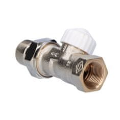 shumee Termostatski ventil V-exakt II DN20 ponikljan, bela kapa, raven, s prednastavitvijo