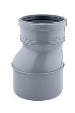 shumee PP redukcija 160x125 za odtočne cevi žlebov, siva barva