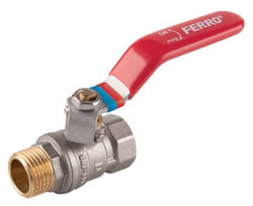 shumee Kroglični ventil z ženskim-moškim navojem in ročico, 1 1/2 palca, F-Comfort