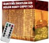 SVETLOBNA ZAVESA GIRLANDA TOPLE BARVE 300 LED USB 3x3M LEDENE LEDE + DALJINSKI UPRAVLJALNIK