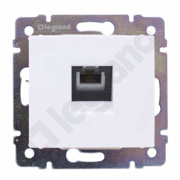 shumee Telefonska vtičnica 1xRJ12 bela Valena