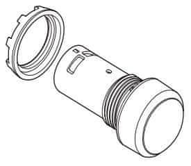 ABB Monostabilna tipka CP1-10G-10 konkavna 1NO, zelena