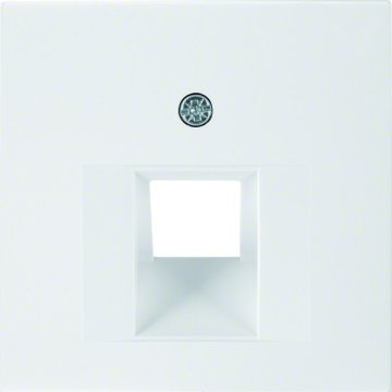 shumee Osrednji element za enojno vtičnico UAE, snežno bela, kvadratna