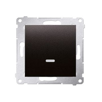 Enopolno stikalo z LED osvetlitvijo (modul) 10AX, antracit Simon54