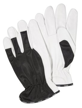 shumee Delovne rokavice, zrnato usnje na hrbtni strani in konicah prstov, zračen zgornji del, velikost 9 PROF